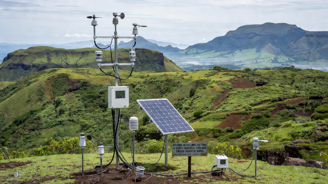 Decoding Microclimate Patterns in Remote Equatorial Highlands Through Sensor Networks