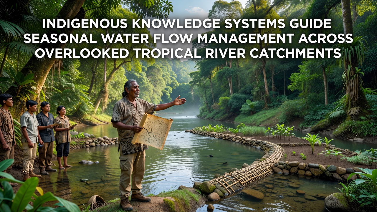Indigenous Knowledge Systems Guide Seasonal Water Flow Management Across Overlooked Tropical River Catchments
