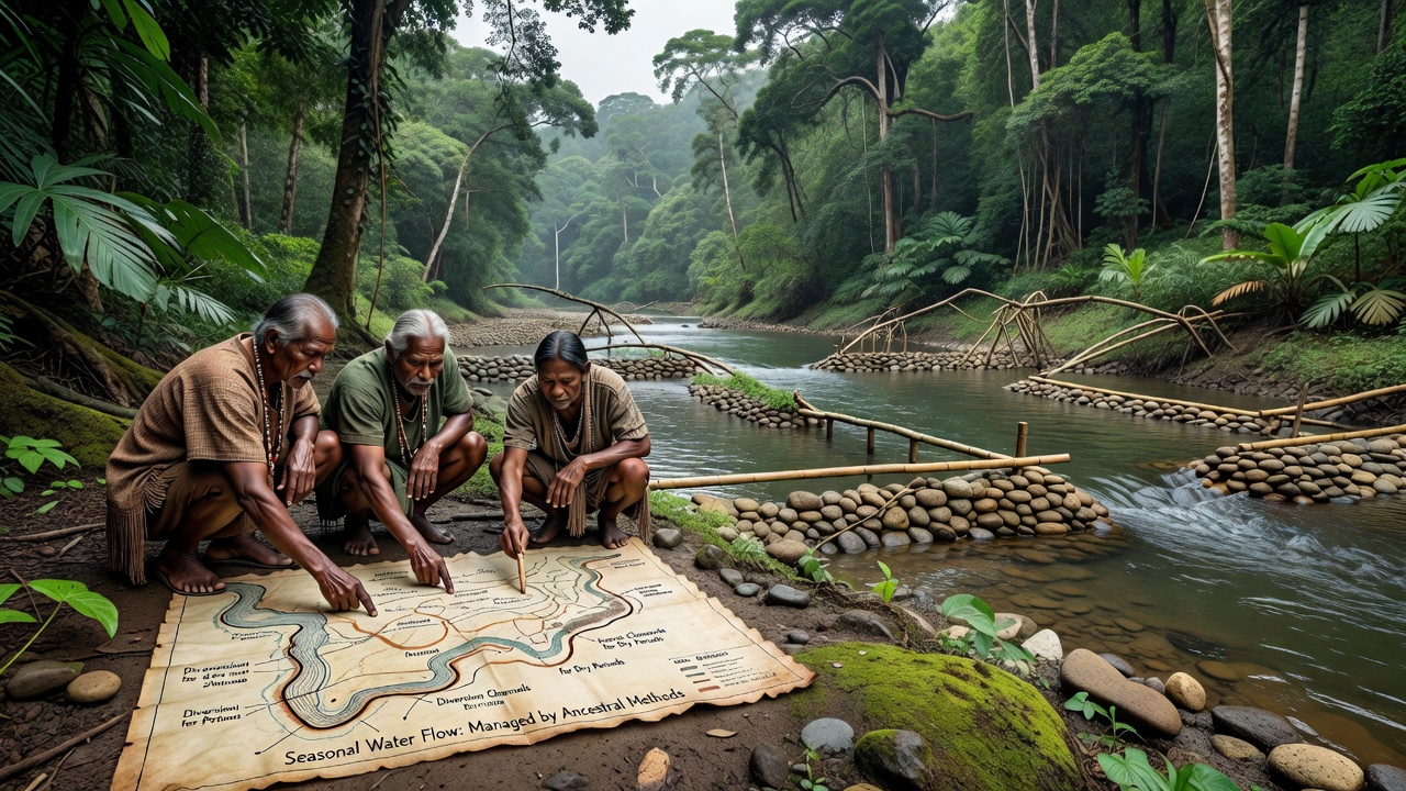 Community-managed water channels in overlooked tropical rivers